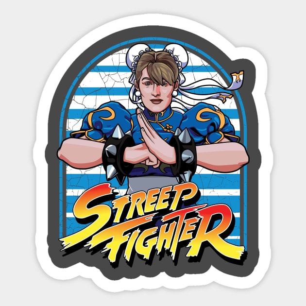 Meryl Streep Fighter Sticker by RetroReview